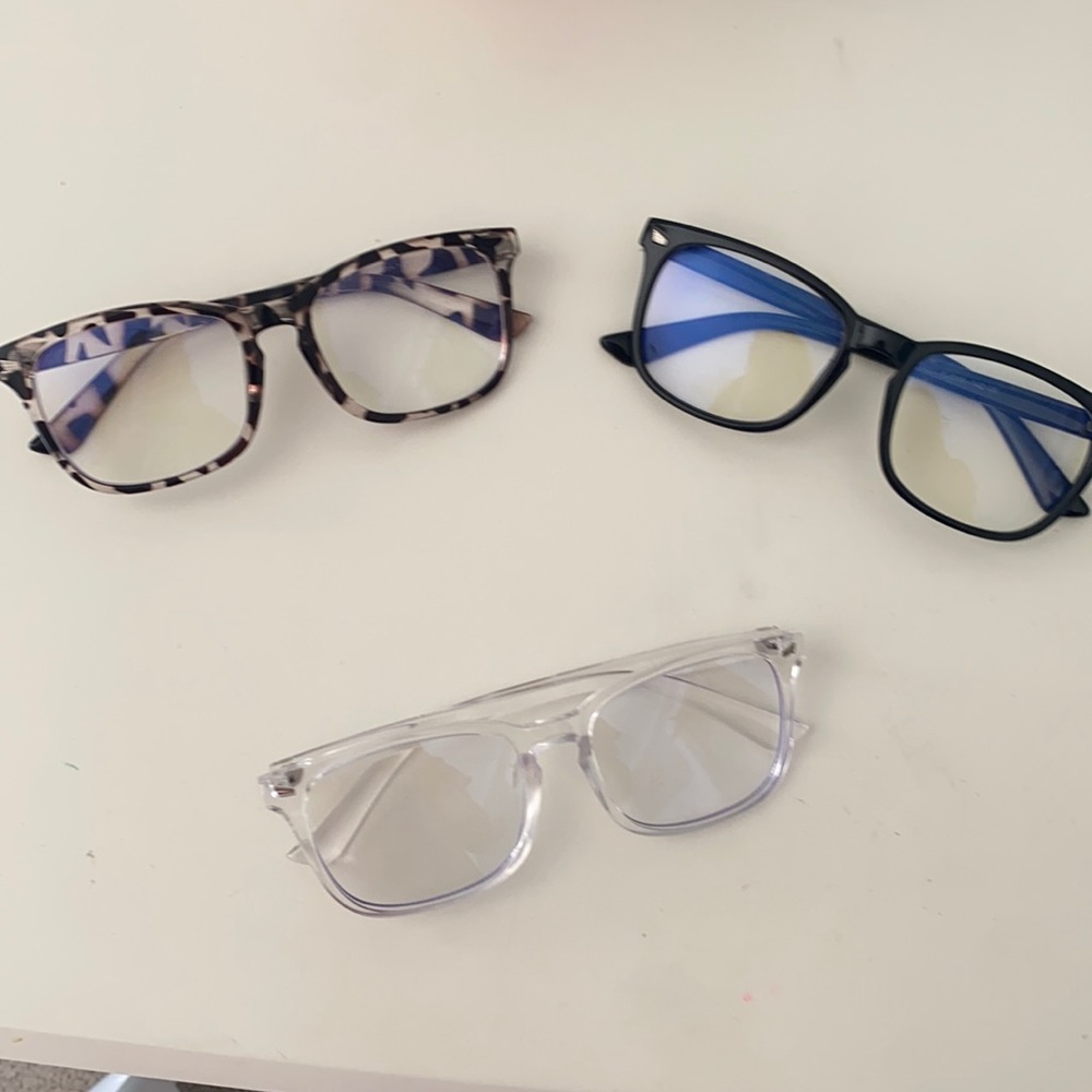 Pack of 3 blue light glasses